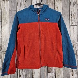 PATAGONIA Blue/Red Full Zip Fleece Hoodie